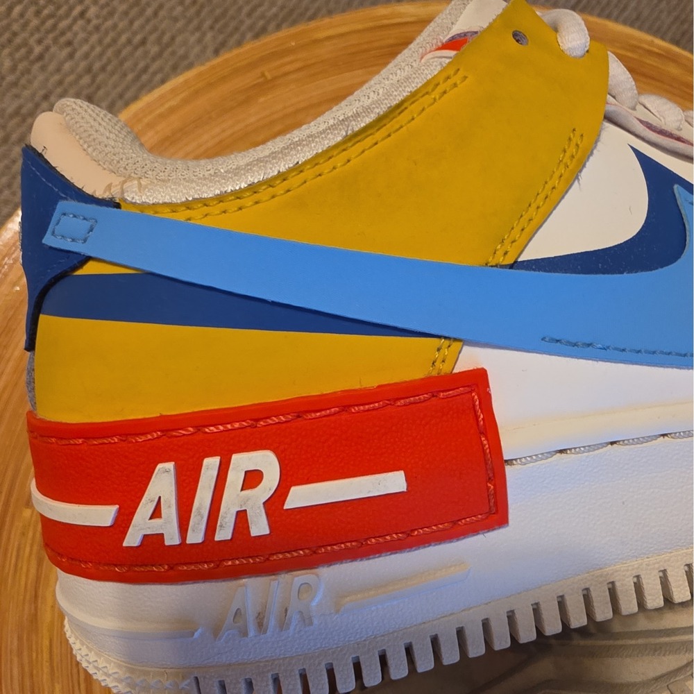 Nike Air Force 1 Shadow "Sail/Blue/Orange" – Women's Size 10 (US) - Picture 10 of 11